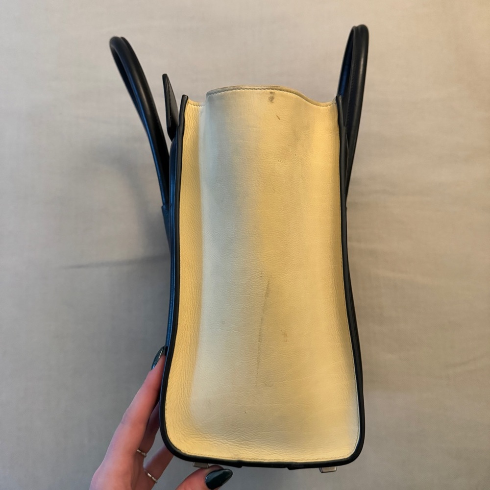 💛CELINE💛Tricolor Leather Micro Luggage Tote Bag - Picture 4 of 14